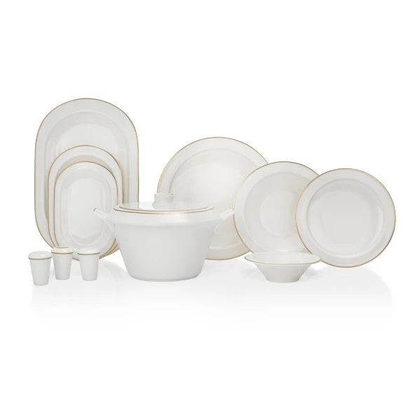 Schafer Tılsım Timeless Yemek Takımı 60 Parça-Gold - 11