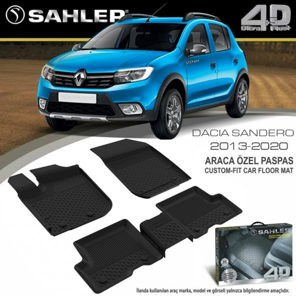 Sahler Dacia Sandero Paspas Sahler 4.5D Havuzlu 2013-2020 Arası