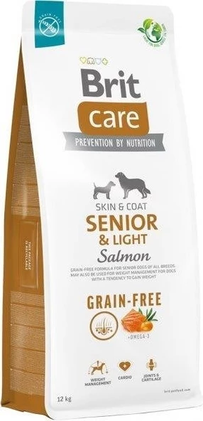 Brit Care Tahılsız Senior Light Somonlu Köpek Maması 12 kg