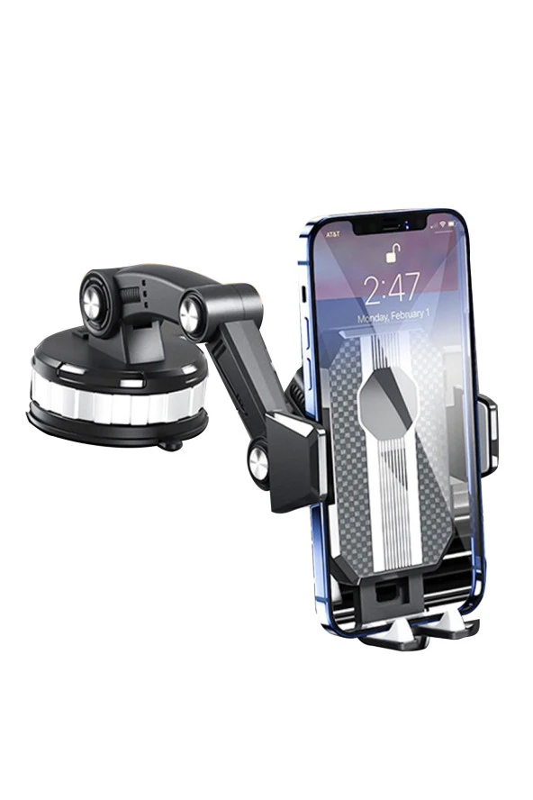 Mega Oto Market Araç Telefon Tutucu Universal 360 Derece Vantuzlu Çok Fonksiyonlu FR-171 - 3
