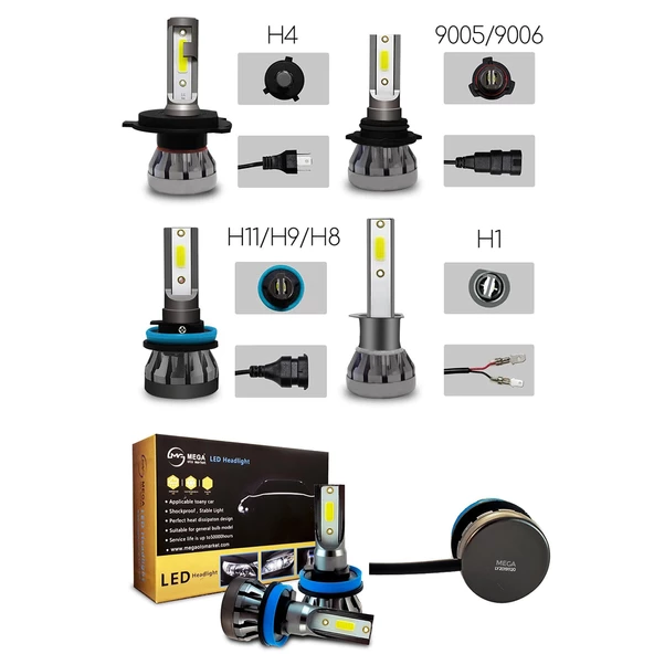 Slim Led Xenon Şimşek Etkili Mini Beyaz H11 Kapak Kapanma Garantili - 7