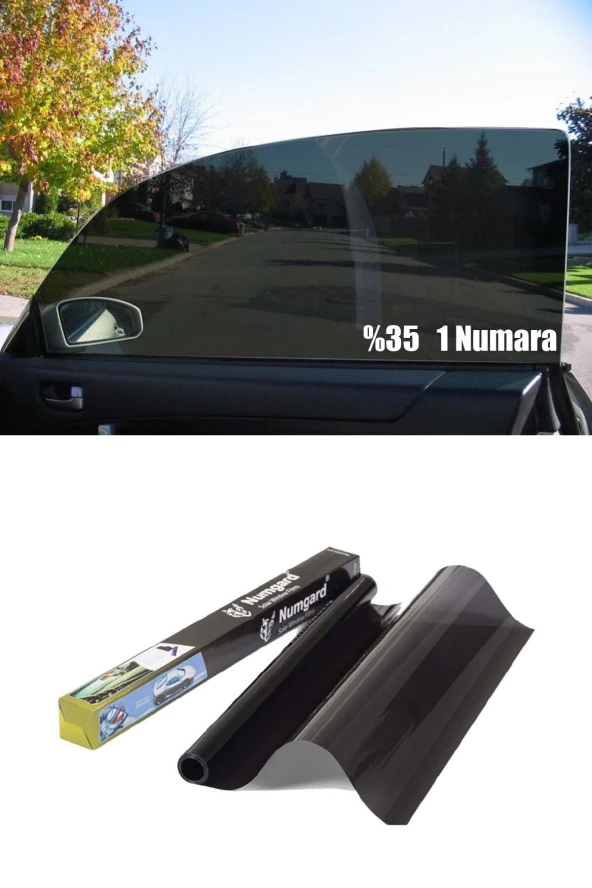 Numgard Oto Cam Filmi Çizilmez 1. Kalite 75 Cm x 6 Metre 35 Koyuluk 1 Numara Açık Ton