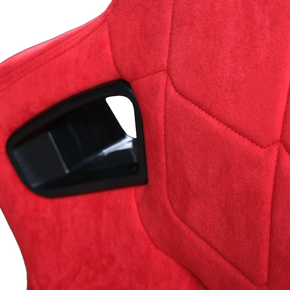 Spor Koltuk Recaro Model Alcantara Kırmızı 1 Takım 2 Adet - 8