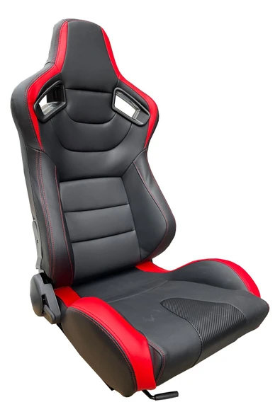 Spor Koltuk Sparco Model Deri Siyah Kırmızı 1 Takım 2 Adet - 2