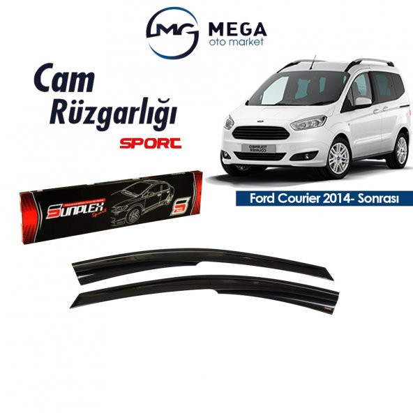 Mega Oto Market Ford Courier 2014- Sonrası Mugen Tip Cam Rüzgarlık Sunplex