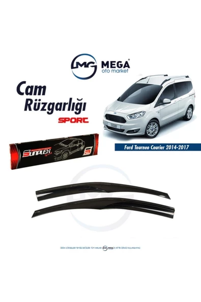 Ford Tourneo Courier 2014-2018 Cam Rüzgarlık Mugen Tip