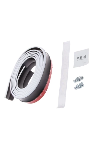 Ön Tampon Eki Ön Lip Tüm Araçlara Uygun Kırılmaz Siyah Beyaz Samurai - 5