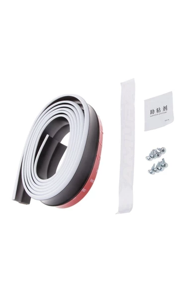 Ön Tampon Eki Ön Lip Tüm Araçlara Uygun Kırılmaz Siyah Beyaz Samurai - 6