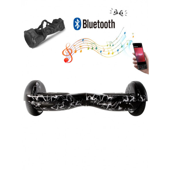 CityMate Elektrikli Kaykay Hoverboard Bluetooth Hoparlörlü 6.5 Inch Grafiti Desenli - 2