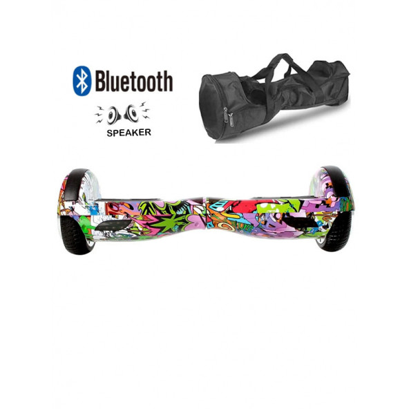 CityMate Elektrikli Kaykay Hoverboard Bluetooth Hoparlörlü 6.5 Inch Grafiti Desenli - 3