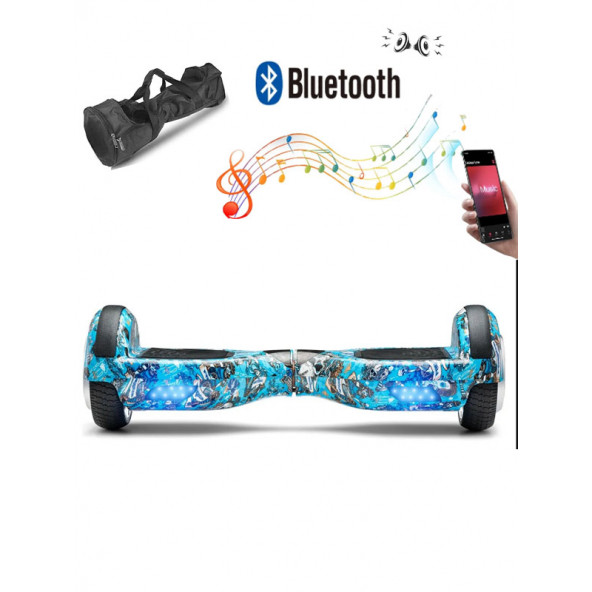 CityMate Elektrikli Kaykay Hoverboard Bluetooth Hoparlörlü 6.5 Inch Grafiti Desenli - 9