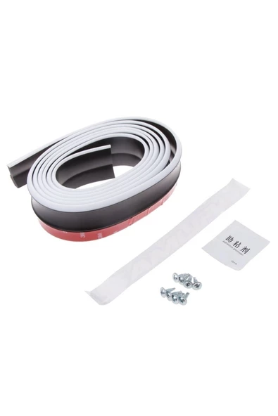 Ön Tampon Eki Ön Lip Tüm Araçlara Uygun Kırılmaz Siyah Beyaz Samurai - 2