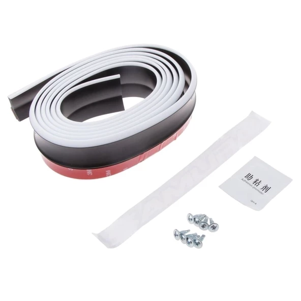 Ön Tampon Eki Ön Lip Tüm Araçlara Uygun Kırılmaz Siyah Beyaz Samurai