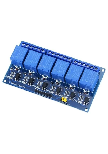 6 Kanal 24v Röle Kartı 24v 6 Kanal Röle modülü - 4