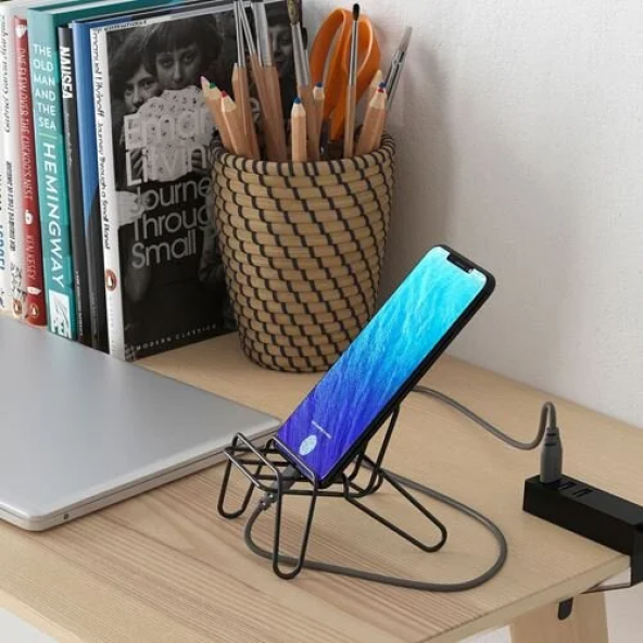 IKEA KRUBBET telefon/tablet standı, siyah - 6
