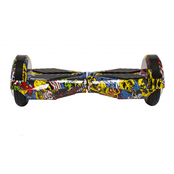 Smart Balance Elektrikli Kaykay 8.5" Ledli Uzay Kasa Bluetooth Desenli Hoverboard Bluetoothlu Grafiti