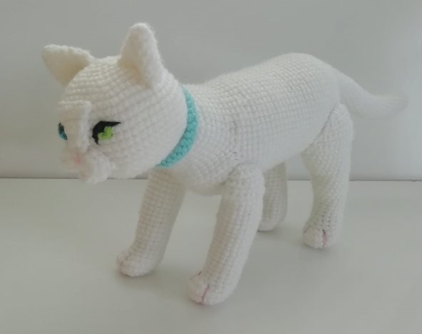 Pamuk Kedi Amigurumi Organik Oyuncak - 2