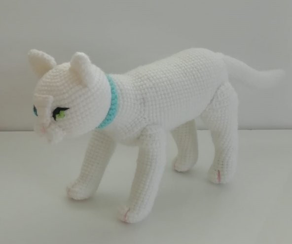 Pamuk Kedi Amigurumi Organik Oyuncak - 3