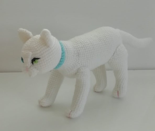 Pamuk Kedi Amigurumi Organik Oyuncak - 4