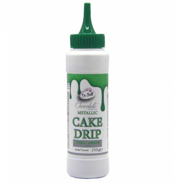 Yeşil Cake Drip Metalik Çikolata Sos 250 Gr