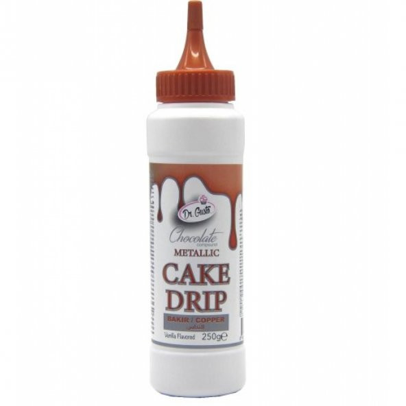 Bakır Cake Drip Metalik Çikolata Sos 250 Gr