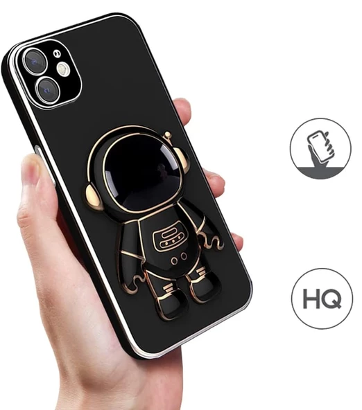 iPhone 11 Kılıf Astronot Seri Stant Silikon Kapak - 3