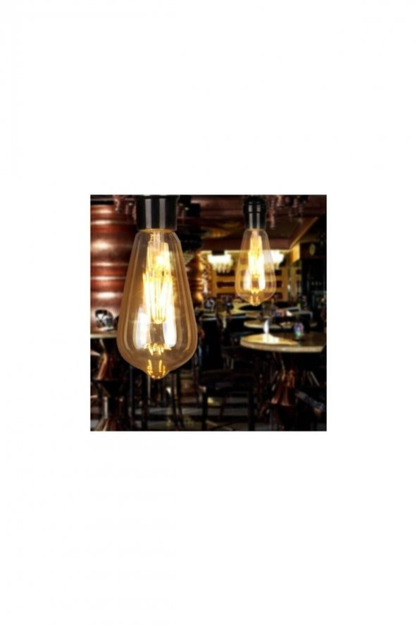 Erd-31 Rustik Ampul 4 Watt St64 Led Ampul St64 5 Adet - 3