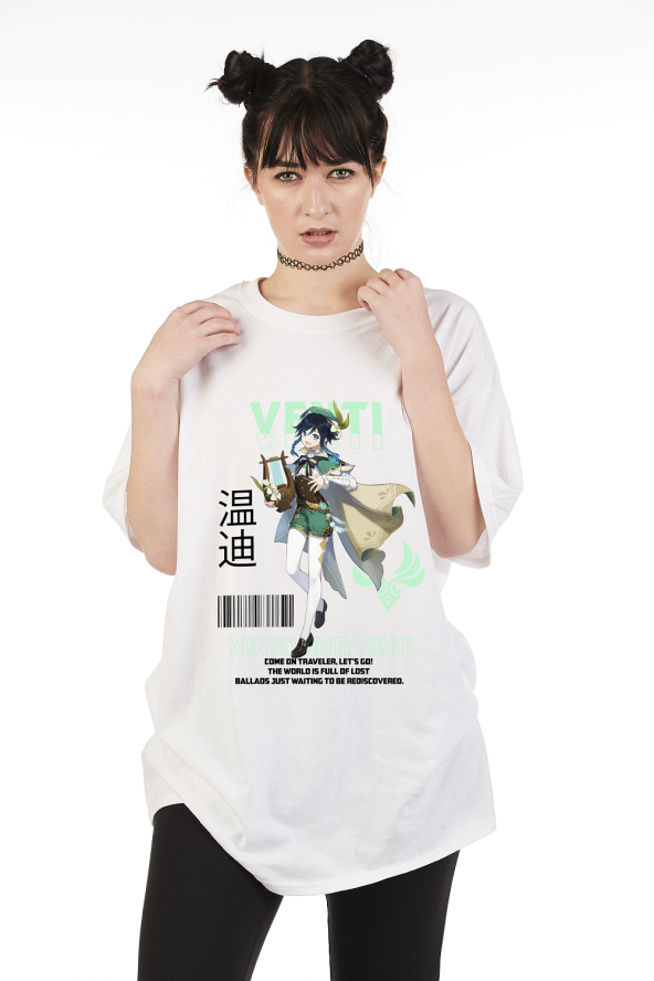 Venti Genshin Impact Unisex Oversize T-Shirt