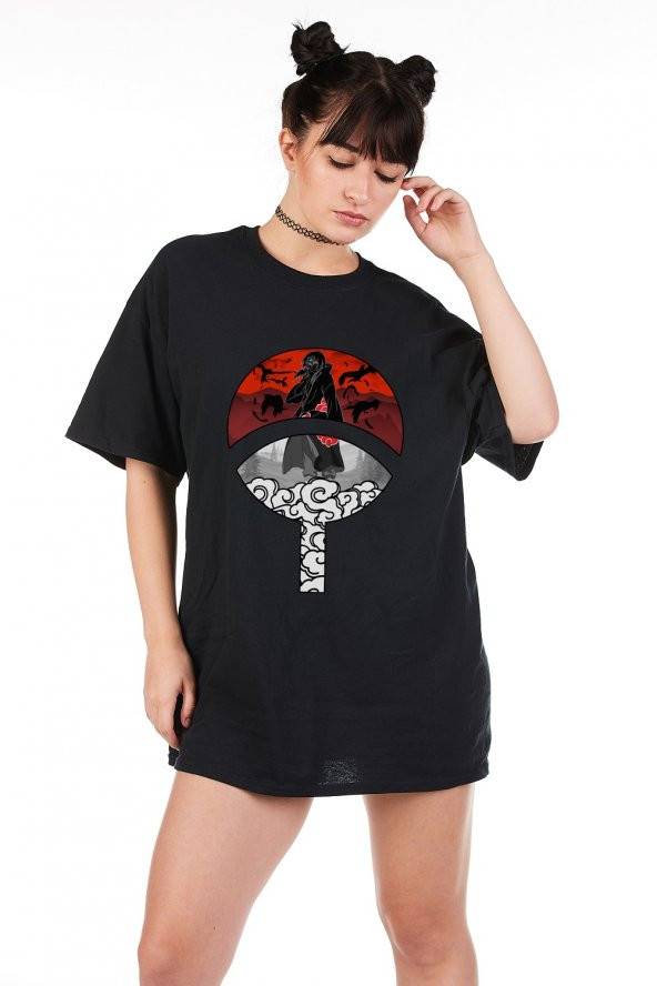 Uchiha Itachi Uchiha Clan Naruto Unisex Oversize T-Shirt - 2