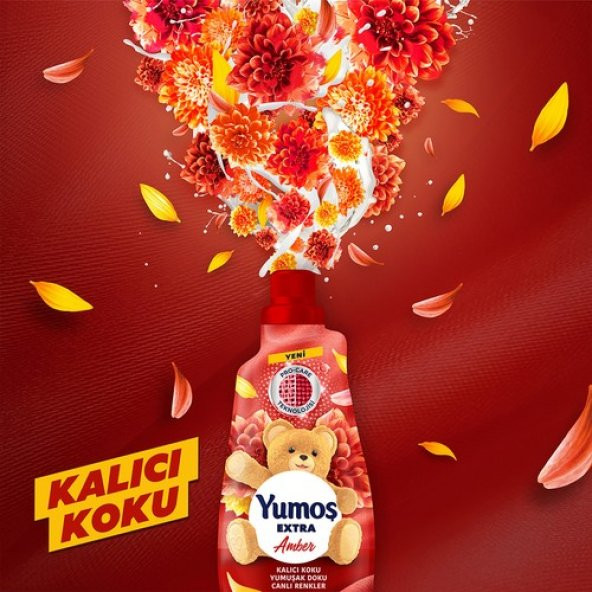 Yumoş Extra Konsantre Çamaşır Yumuşatıcısı Renkliler Için Amber 60 Yıkama 1440 ml X3 Adet - 6
