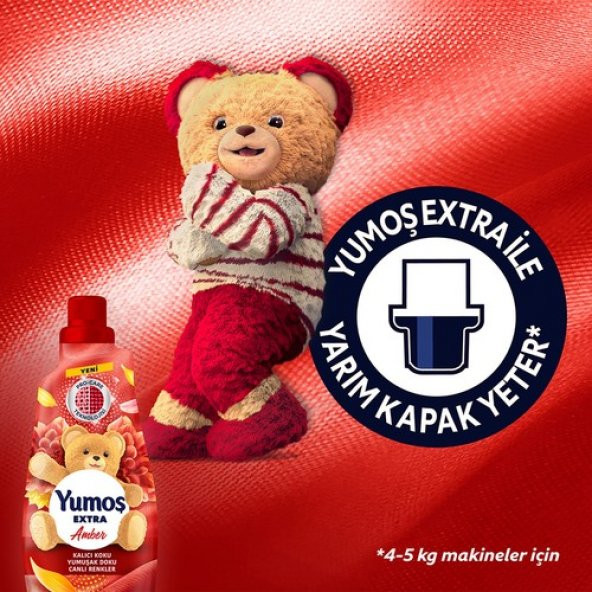 Yumoş Extra Konsantre Çamaşır Yumuşatıcısı Renkliler Için Amber 60 Yıkama 1440 ml X3 Adet - 7