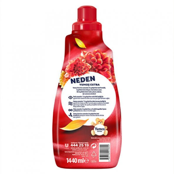 Yumoş Extra Konsantre Çamaşır Yumuşatıcısı Renkliler Için Amber 60 Yıkama 1440 ml X3 Adet - 8