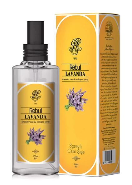 Rebul Lavanta 125 ml Spreyli Kolonya