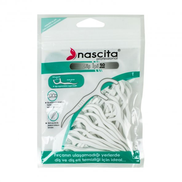 Nascita Kürdanlı Diş Ipi 50li Poşet Nane Aromalı NASDISIPP050