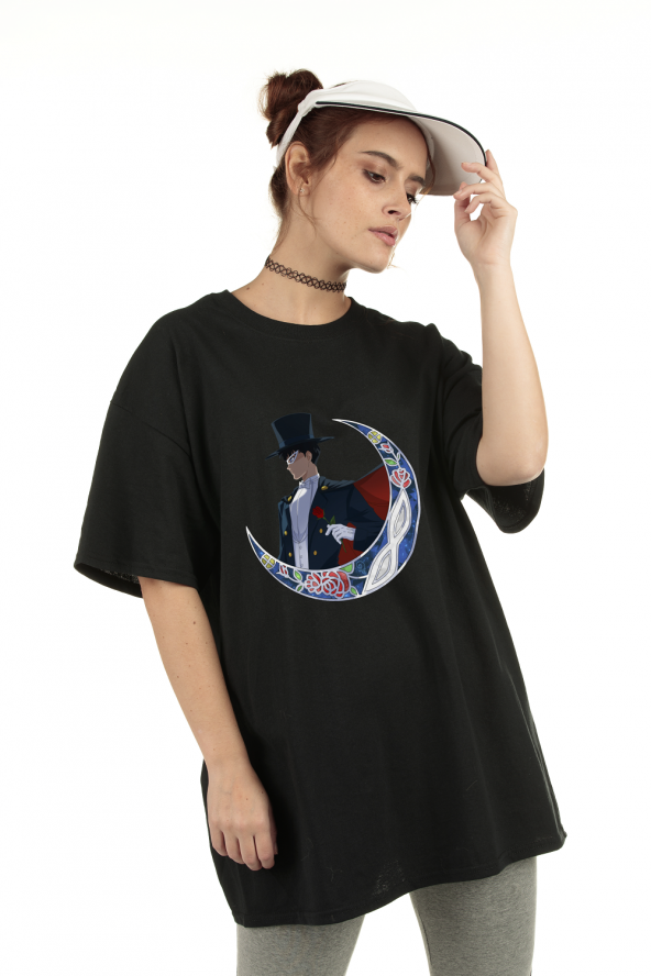 Sailor Moon Tuxedo Mask Unisex Oversize T-Shirt