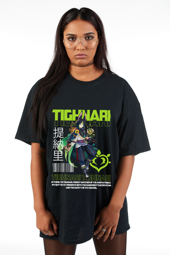 Tighnari Genshin Impact Unisex Oversize T-Shirt - 1