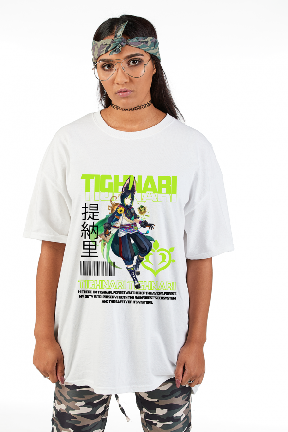 Tighnari Genshin Impact Unisex Oversize T-Shirt - 2