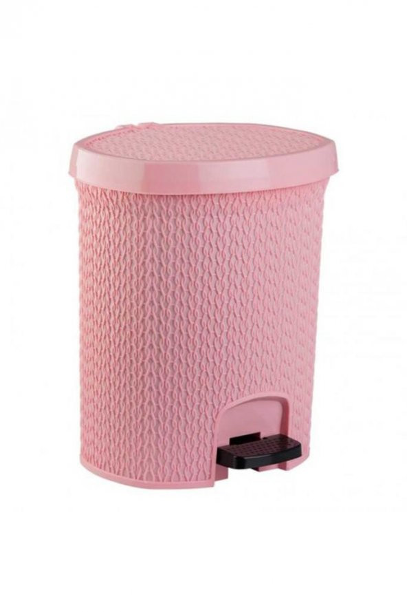Plastik Örgülü Pedallı Çöp Kovası 5.5 Litre - 3
