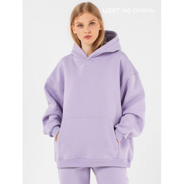 LİLA 3iplik kapşonlu kışlık kapşonlu sweatshirt - 4