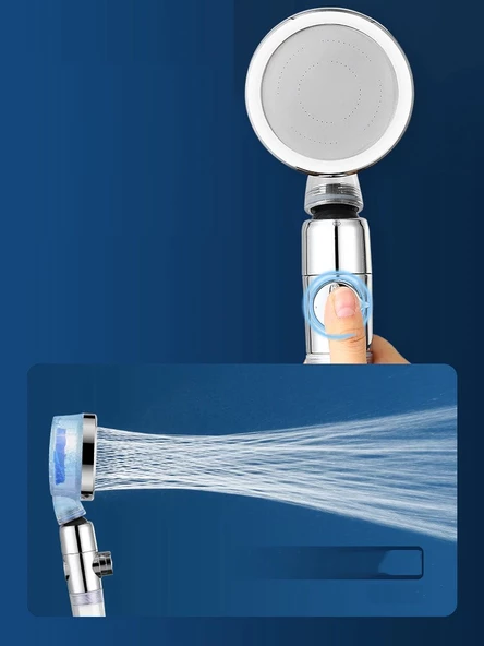 Sardıcı Duş Başlığı Turbo Basınçlı Masaj Etkili Temizlenen Bilir Su Tasarruflu Duş Başlığı Yeni Model - Resim 8