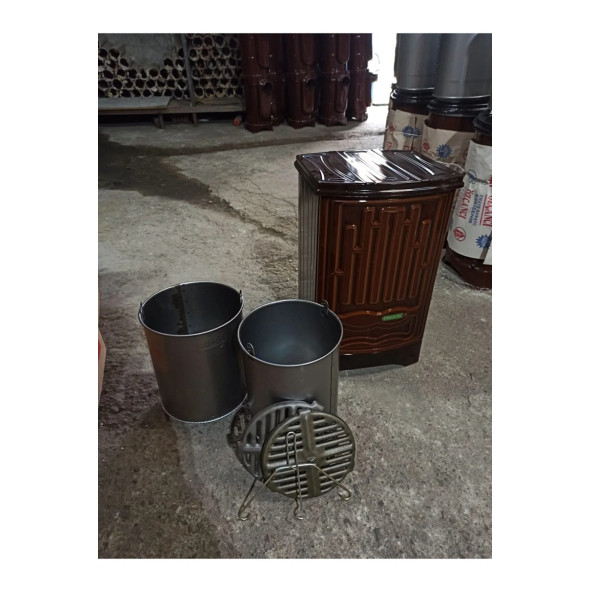 Alttan Havalı Kovalı Uyuyan Soba-kömür Sobası-odun Sobası Kovalı - 2