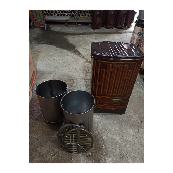Alttan Havalı Kovalı Uyuyan Soba-kömür Sobası-odun Sobası Kovalı - 3