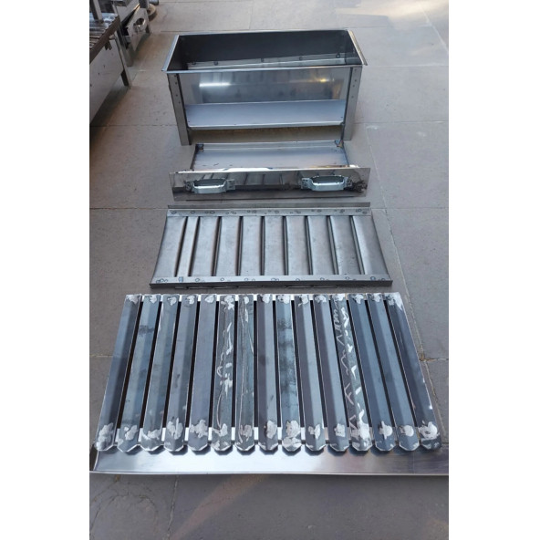 (5 -7 kişilik ) 50 LİK EL YAPIMI ÖZEL İMALAT BARBEKÜ İÇİNE MANGAL PİKNİĞE MANGAL - 4