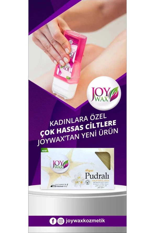 JOYWAX Joy Wax Kalıp Sir El Agda Beyaz Pudralı 500gr