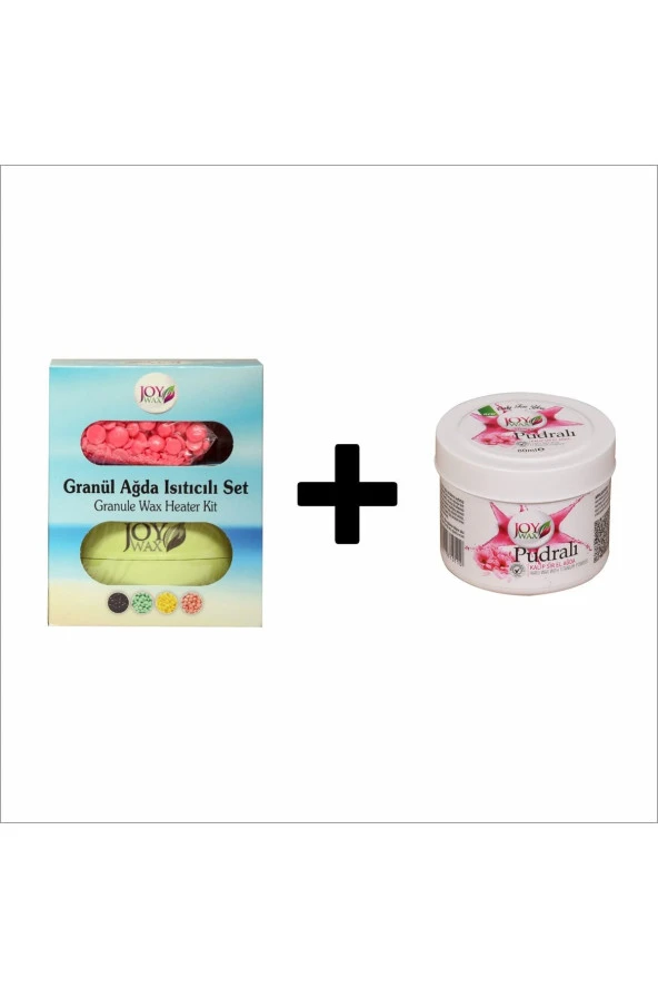 JOYWAX Granül Ağda Isıtıcı Set Pudralı Kalıp Ağda Pudralı 80 ml