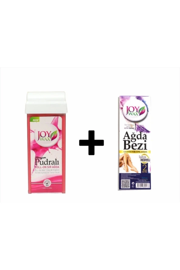 JOYWAX Joy Wax Kartuş Agda Pudralı100ml+ 2mt Bez