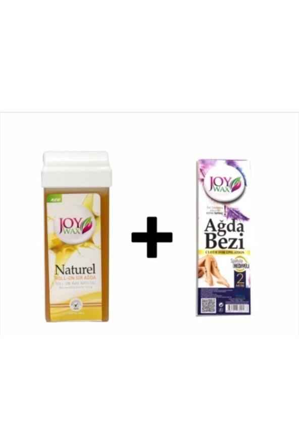 JOYWAX Joy Wax Kartuş Ağda Naturel 100ml+ 2mt Bez