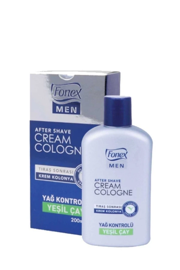 FONEX After Shave Cream Cologne Tıraş Sonrası Krem Kolonya Yeşil Çay 200 Ml 8691988008885