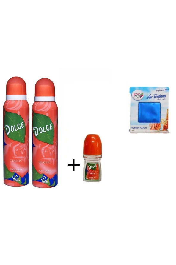 DOLCE VİTA 2 Adet Classic Deodorant 150ml Parfüm + Rollon + Oda Kokusu