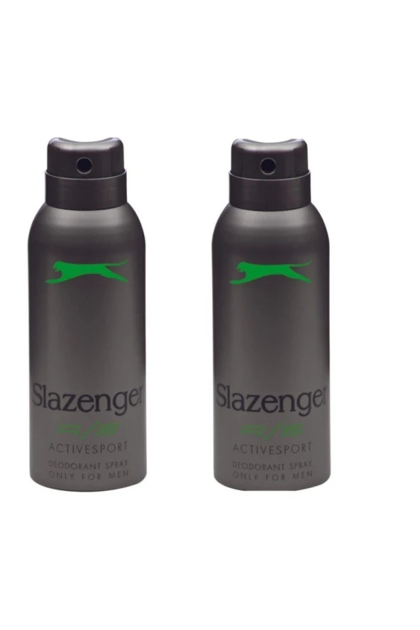 SLAZENGER Deodorant Active Sport 150 ml (YEŞİL) X 2 Adet